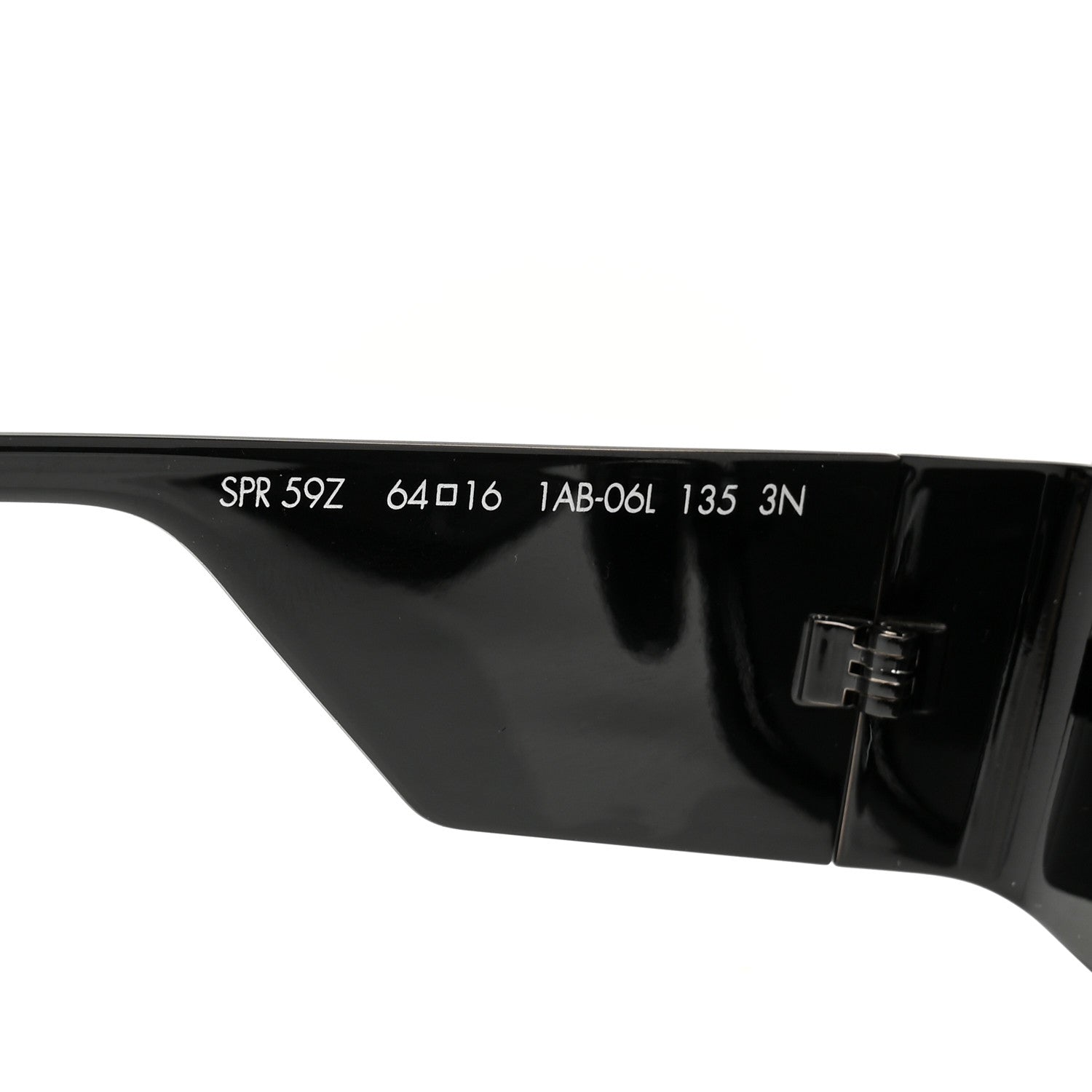 Prada Metal Symbole Triangle Logo Sunglasses SPR 59Z Black Ardesia 6 of 8