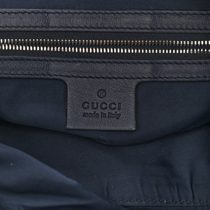 Gucci GG Supreme Monogram Blooms Small Single Buckle Backpack Beige Blue Navy 6 of 10