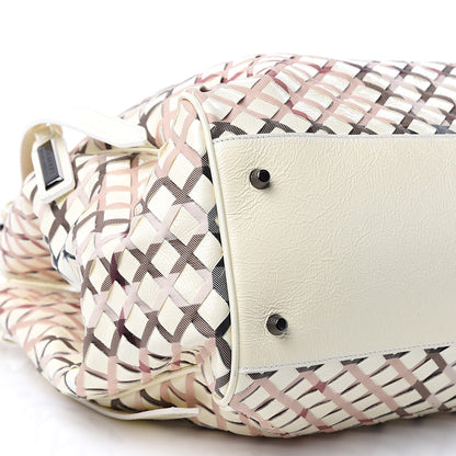 Burberry Patent Canvas Woven Nova Check Canterbury White 8 of 13