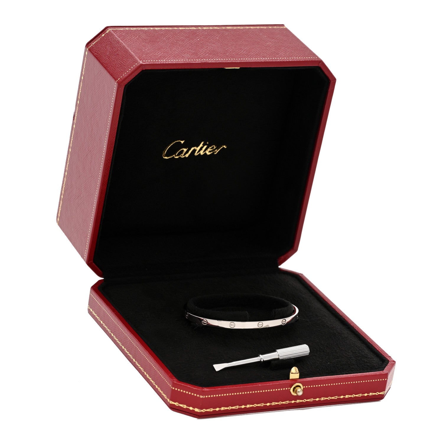 Cartier 18K White Gold Small LOVE Bracelet 16 5 of 5