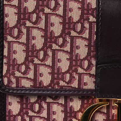 Christian Dior Oblique 30 Montaigne Flap Bag Burgundy 10 of 17
