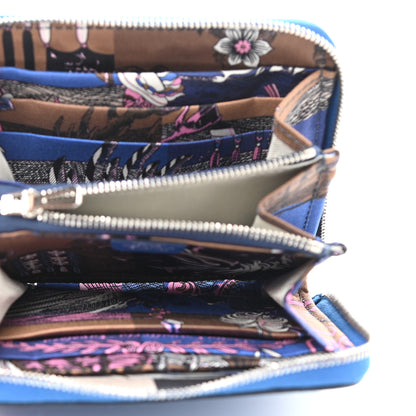 Hermes Epsom Silk'in Compact Wallet Bleu Brighton 5 of 7