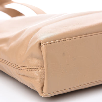 Chanel Lambskin CC Tote Beige 8 of 13
