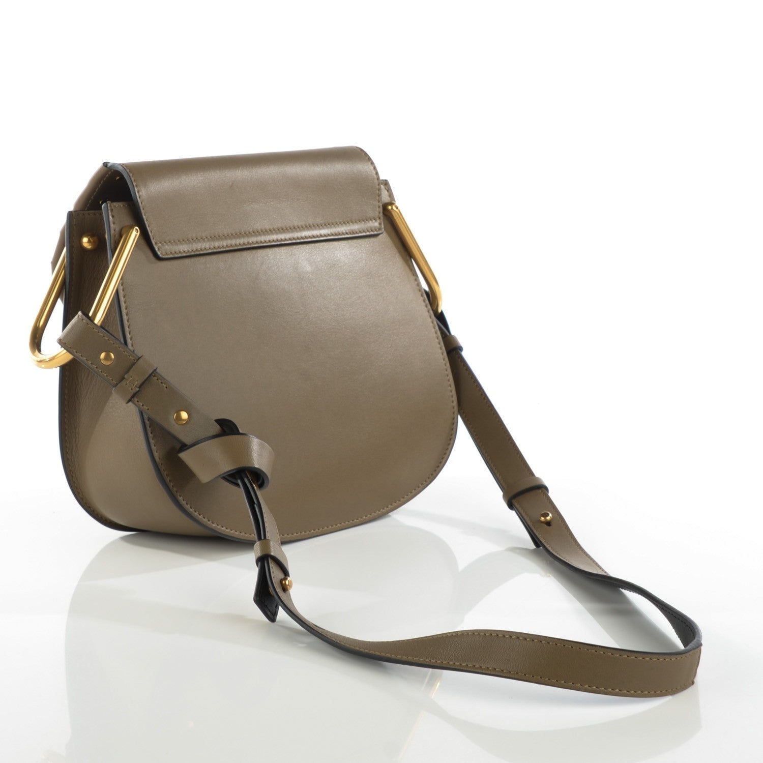 Chloe Calfskin Small Hudson Shoulder Bag Merino Grey 3 of 7