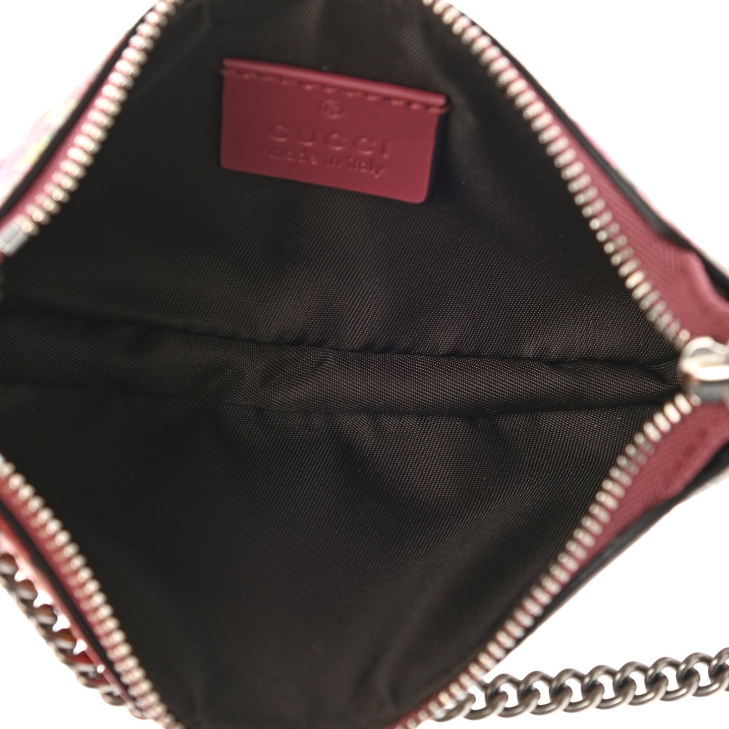 GG Supreme Monogram Blooms Mini Chain Bag Beige Multicolor Dry Rose