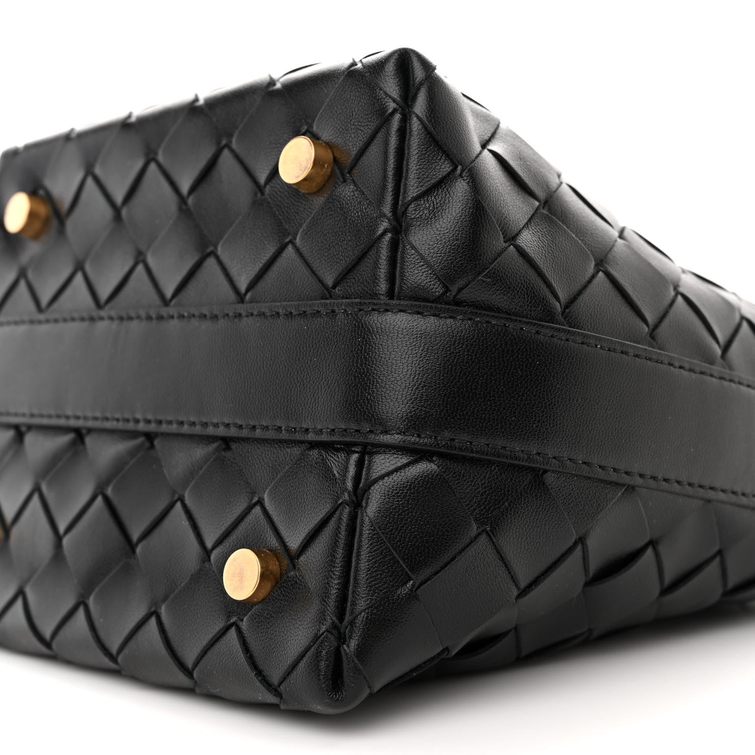 Bottega Veneta Calfskin Nappa Intrecciato Candy Wallace Black 10 of 11