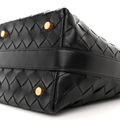 Bottega Veneta Calfskin Nappa Intrecciato Candy Wallace Black 10 of 11