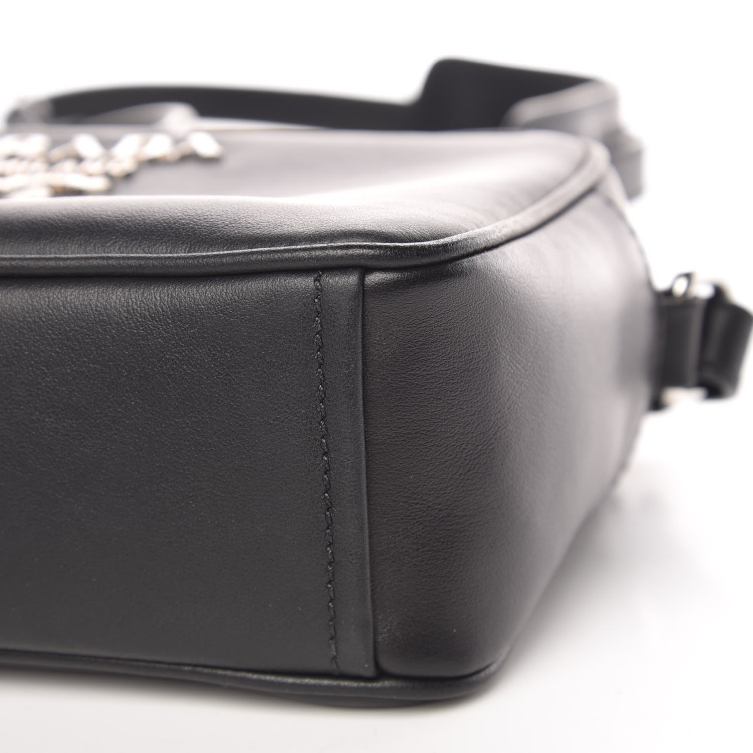 Prada Soft Calfskin Camera Crossbody Bag Black 10 of 10