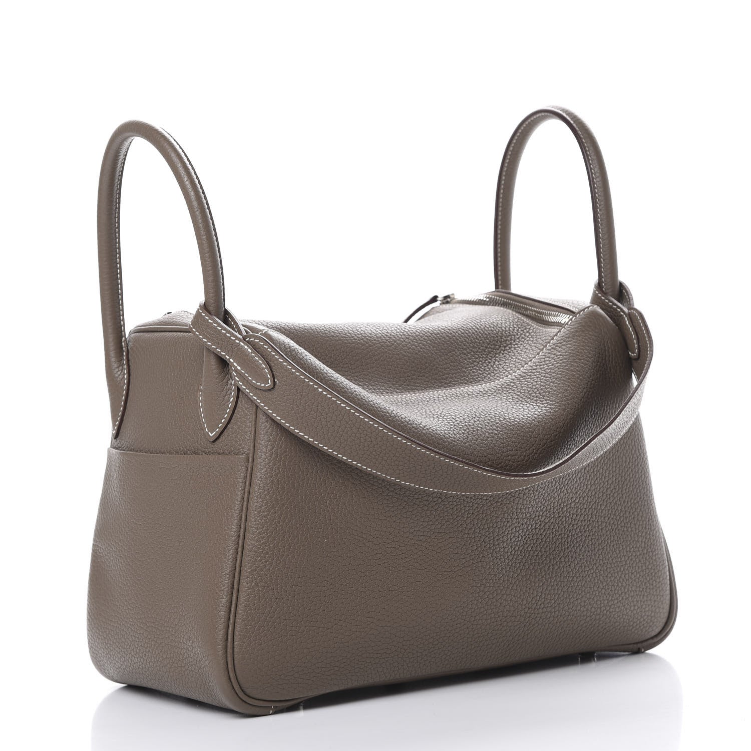Hermes Taurillon Clemence Lindy 30 Etoupe 2 of 14