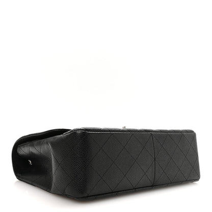 Chanel Caviar Quilted Jumbo Single Flap Black 4 of 11