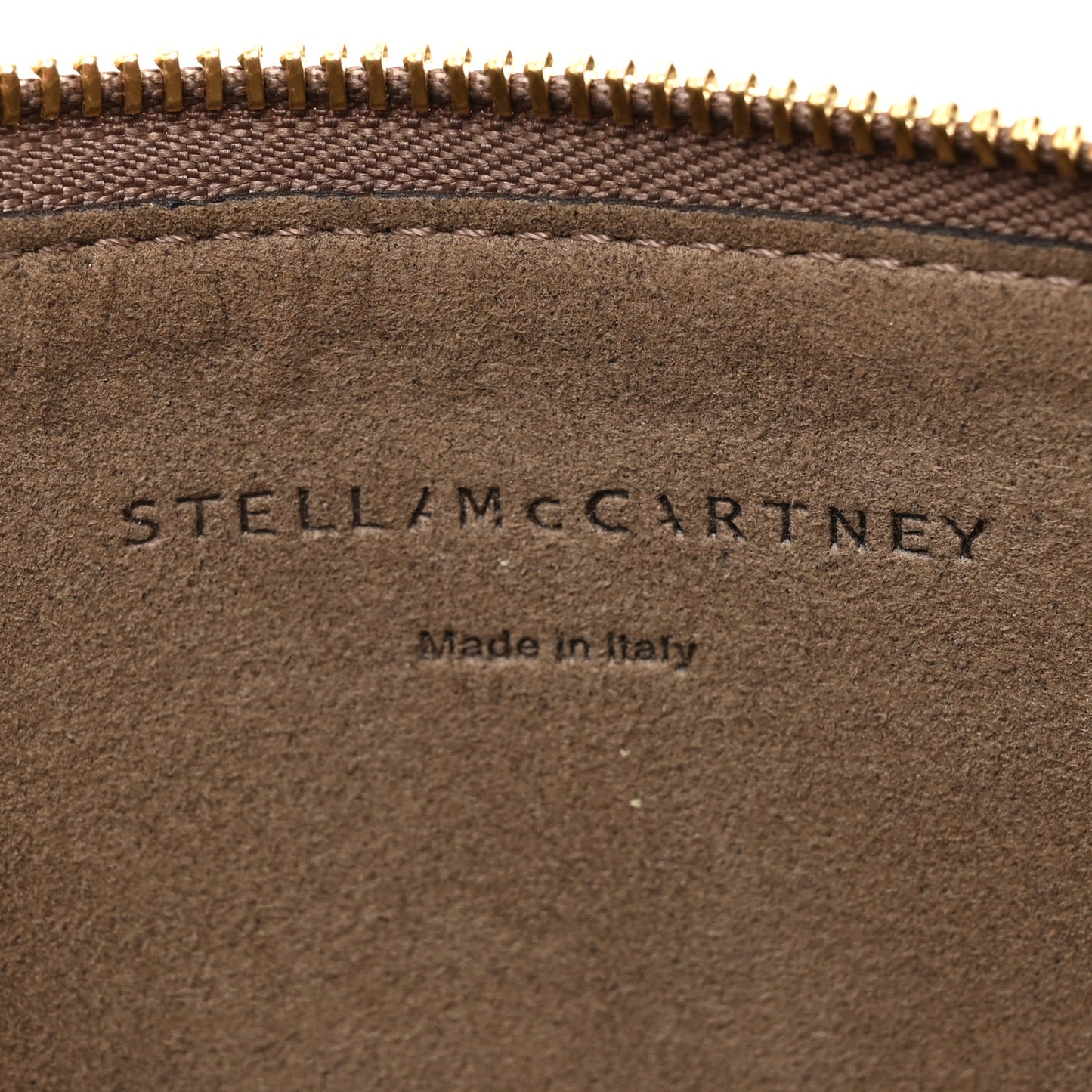 Alter Nappa Perforated Logo Pouch Beige