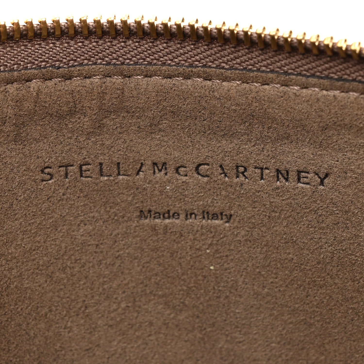 Stella McCartney Alter Nappa Perforated Logo Pouch Beige 6 of 10