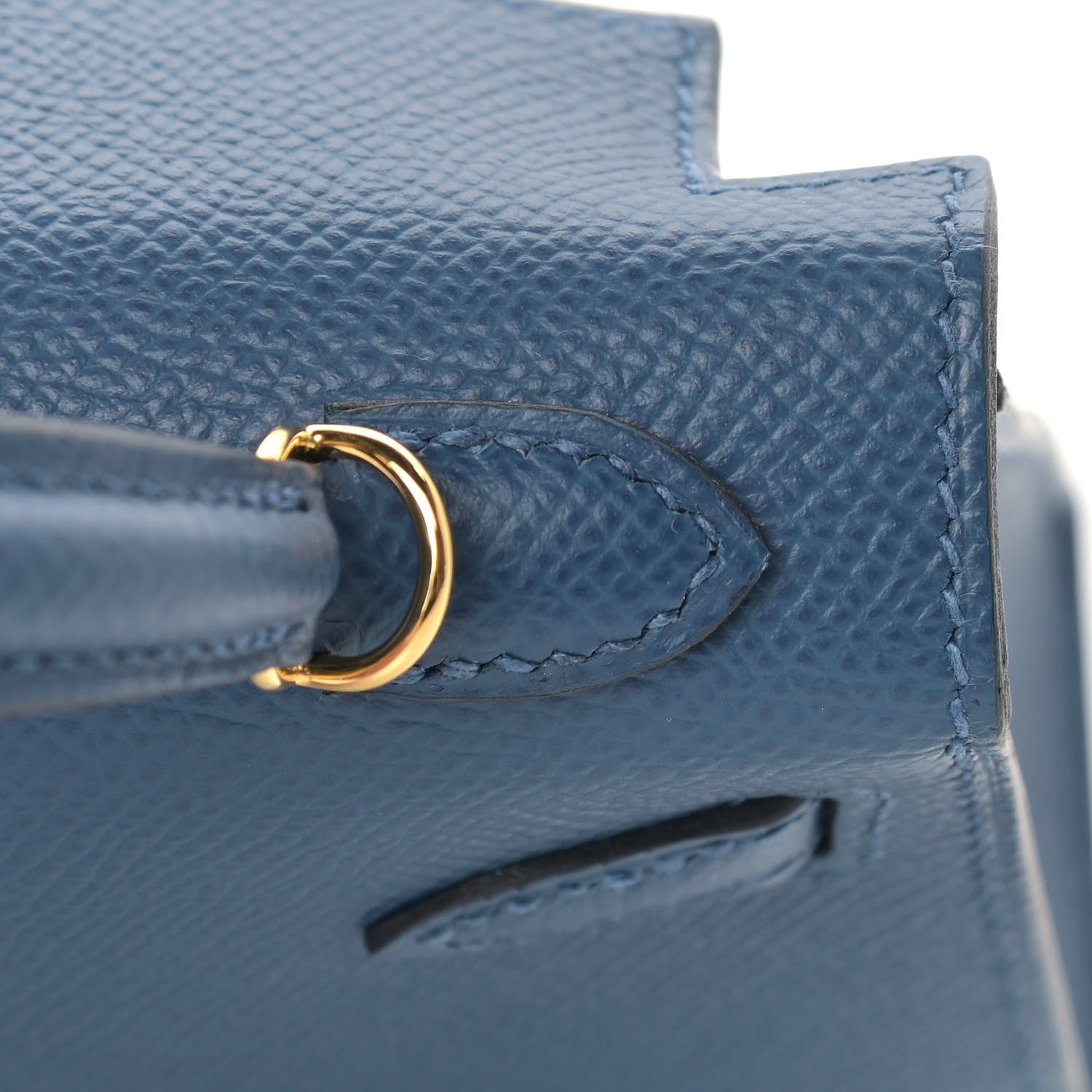 Hermes Epsom Mini Kelly Sellier 20 Deep Blue 10 of 35