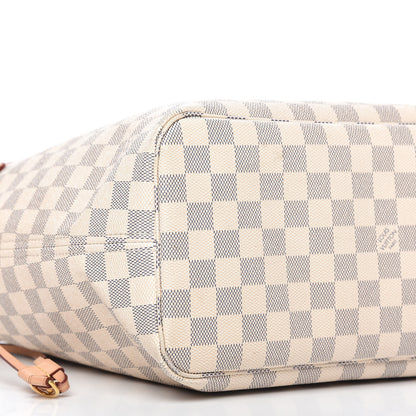 Louis Vuitton Damier Azur Neo Neverfull MM Rose Ballerine 6 of 10