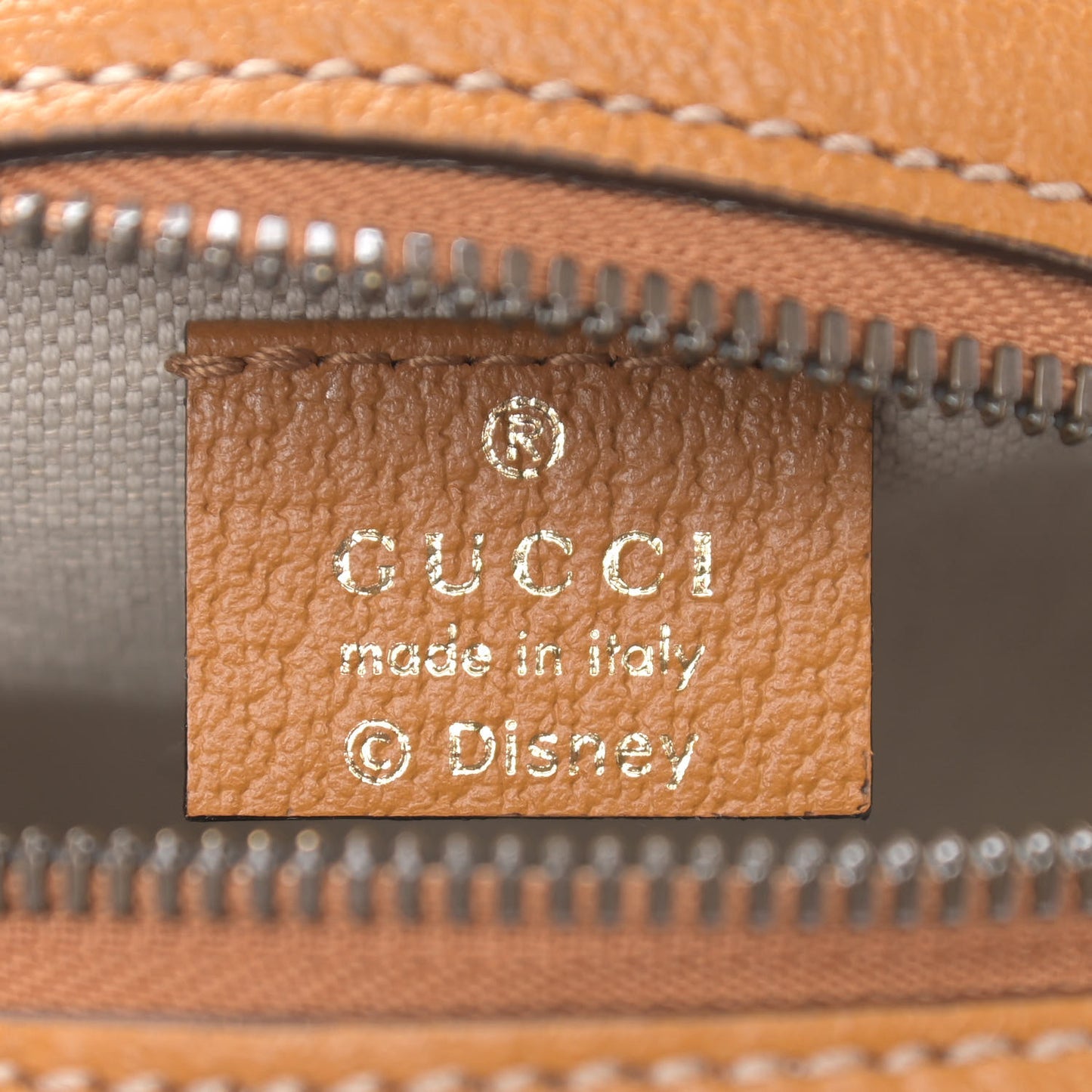 X DISNEY Mini Vintage GG Supreme Monogram Mickey Mouse Round Shoulder Bag Beige Vintage Sun Oil