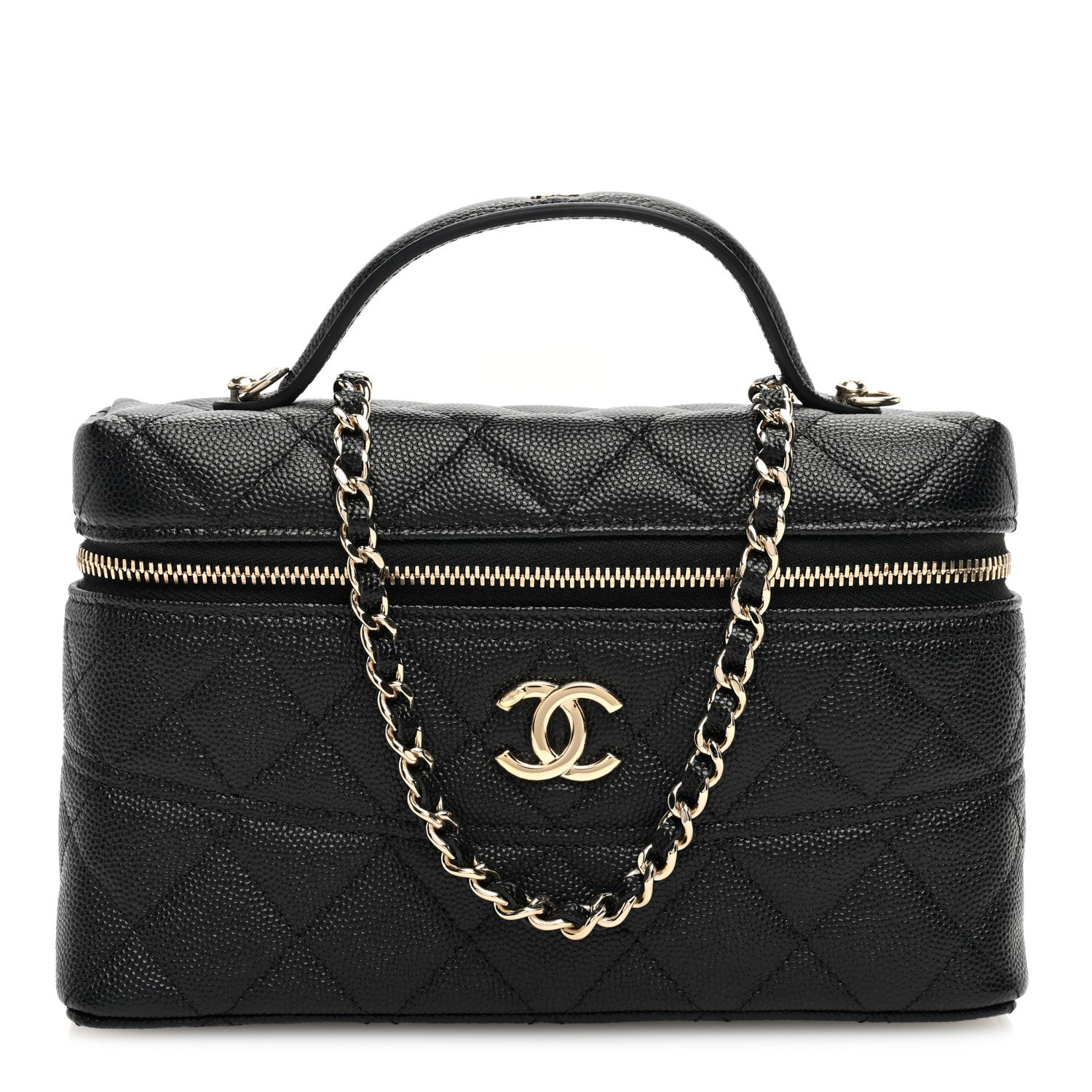 Chanel Caviar Quilted Trendy Handle Slim Vanity Black 1 of 11