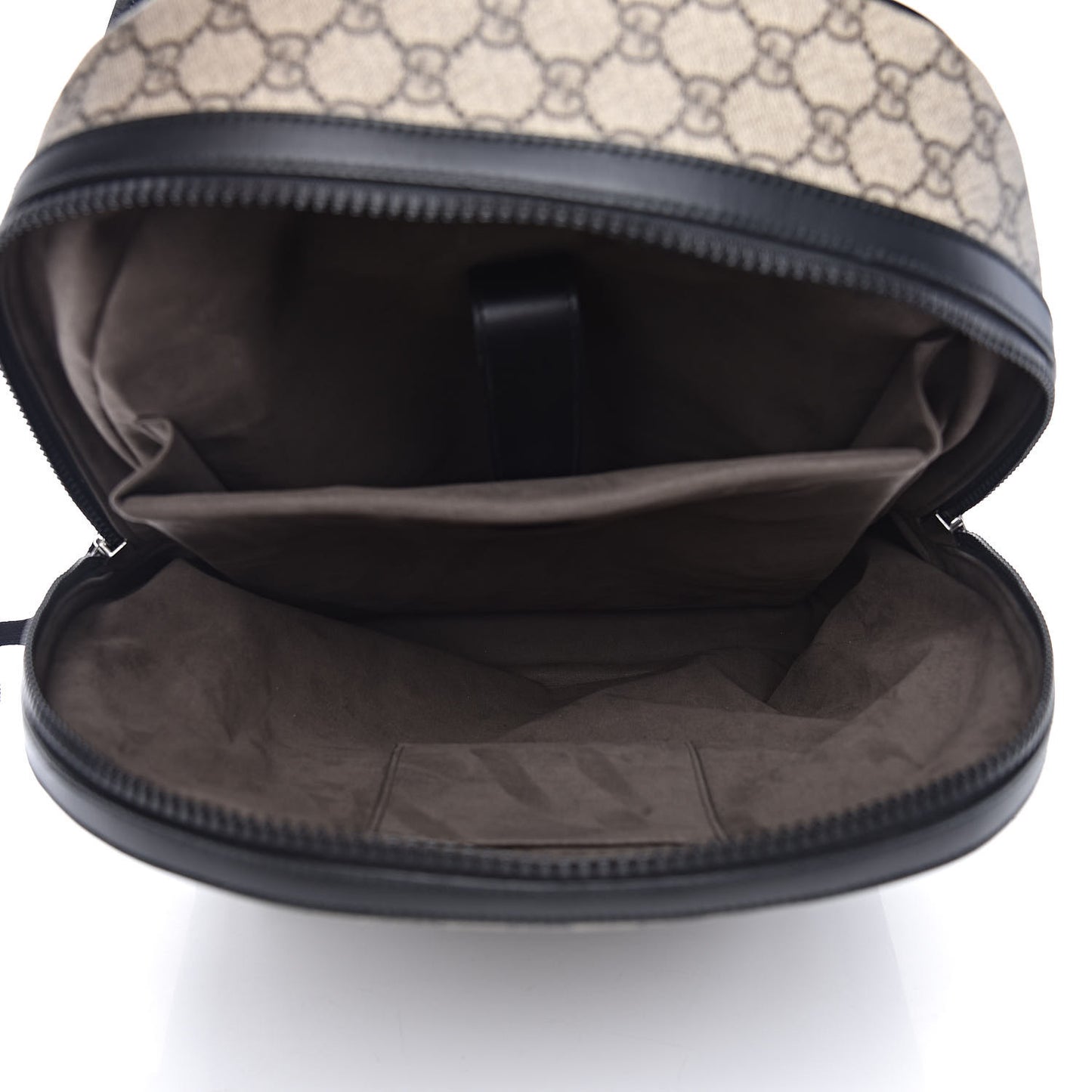 GG Supreme Monogram Medium Backpack Black