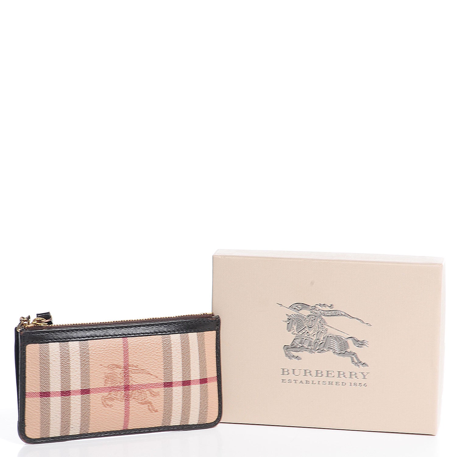 Burberry Haymarket Check Lindal Coin Case Chocolate 5 of 7