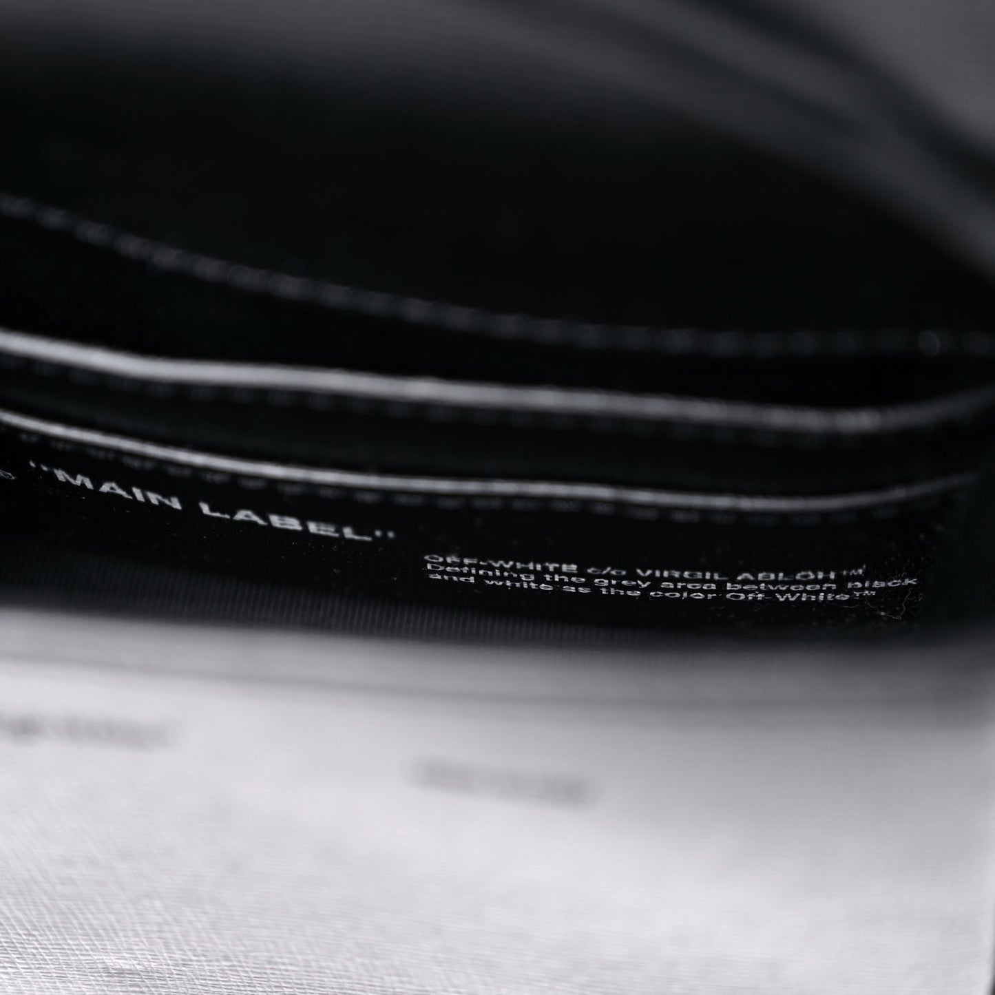 Calfskin Diag Flap Bag Black White