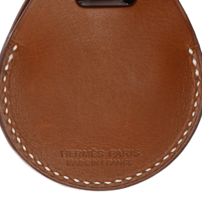 Hermes Fawn Barenia AirTag Travel Tag Fauve 3 of 6