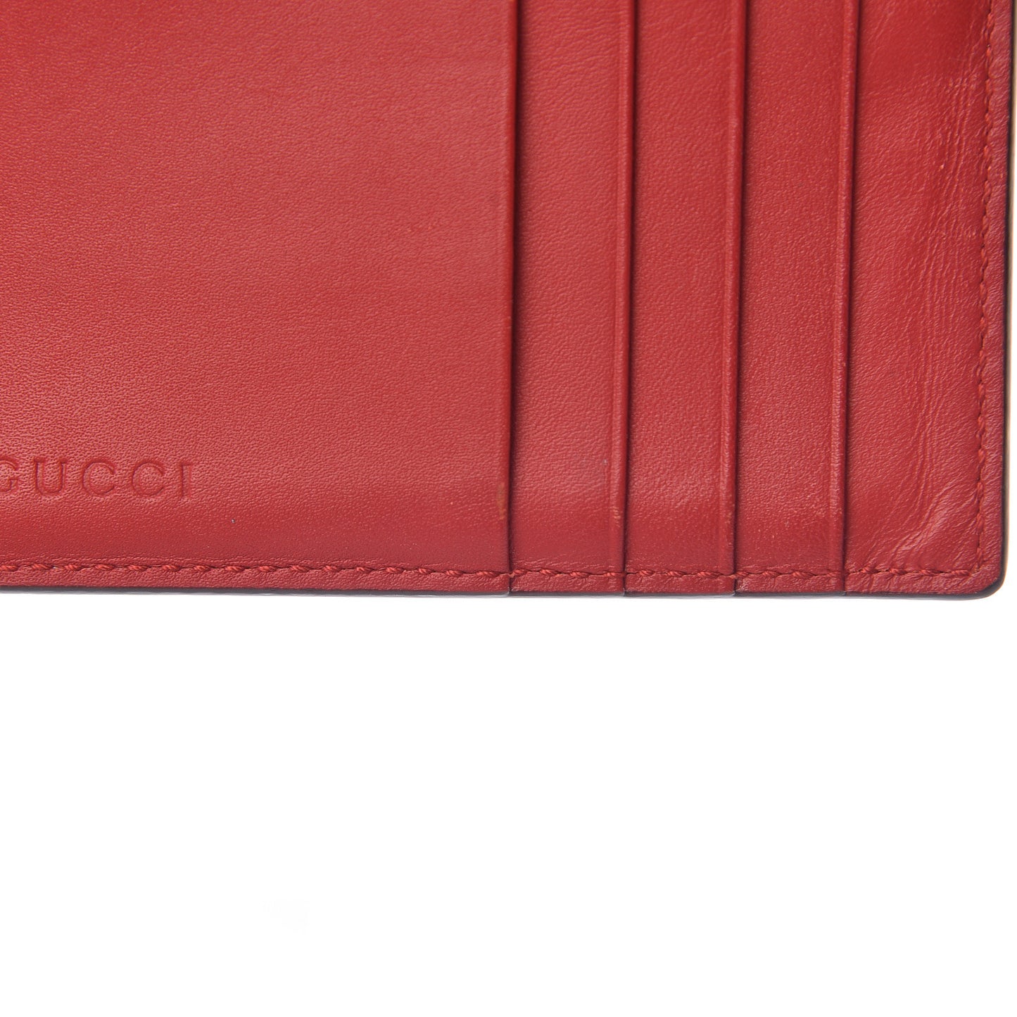 GG Supreme Monogram Blooms Coin Case Card Holder Beige Blue Navy Hibiscus Red