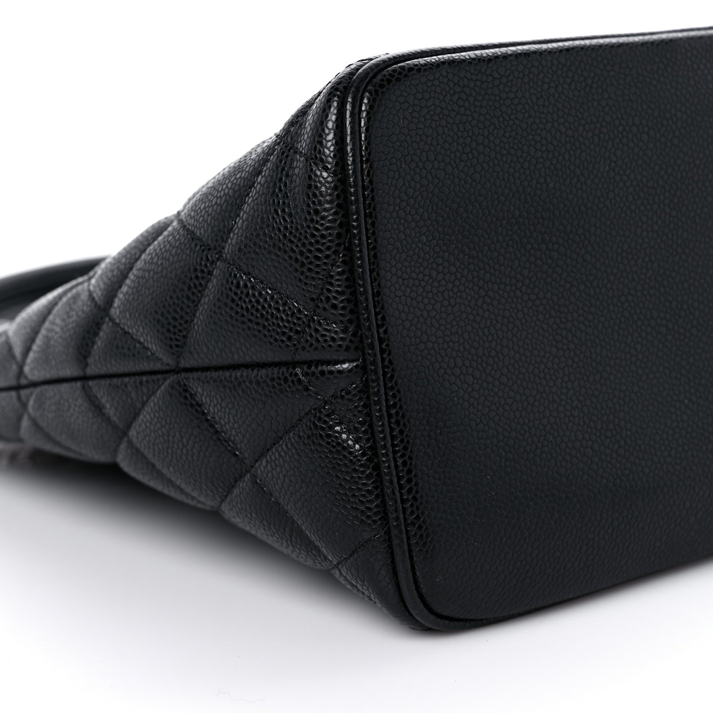 Caviar Quilted Medallion Tote Black
