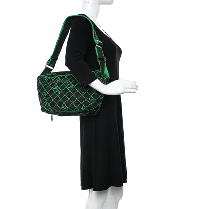 Bottega Veneta Webbing Shoulder Bag Black Green 2 of 10