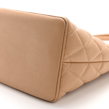 Chanel Caviar Quilted Medallion Tote Beige 10 of 15