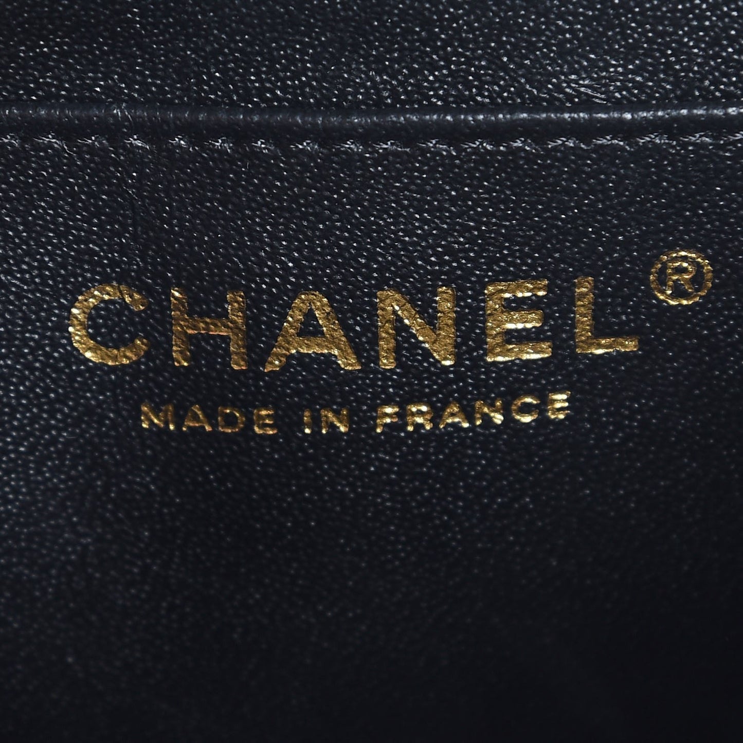 Lambskin Quilted Mini Rectangular Flap Black