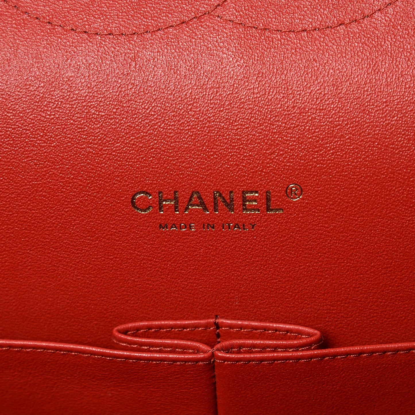 Lambskin Quilted Maxi Double Flap Red