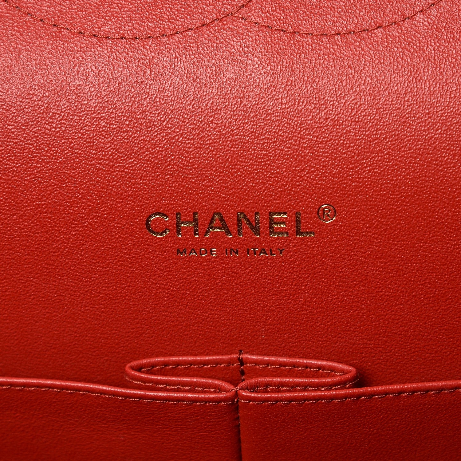 Chanel Lambskin Quilted Maxi Double Flap Red 6 of 11