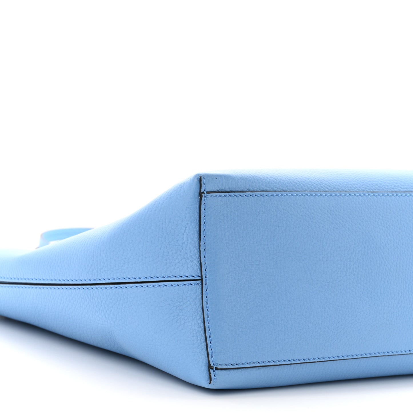 Grained Calfskin Rockstud Shoulder Tote Niagara