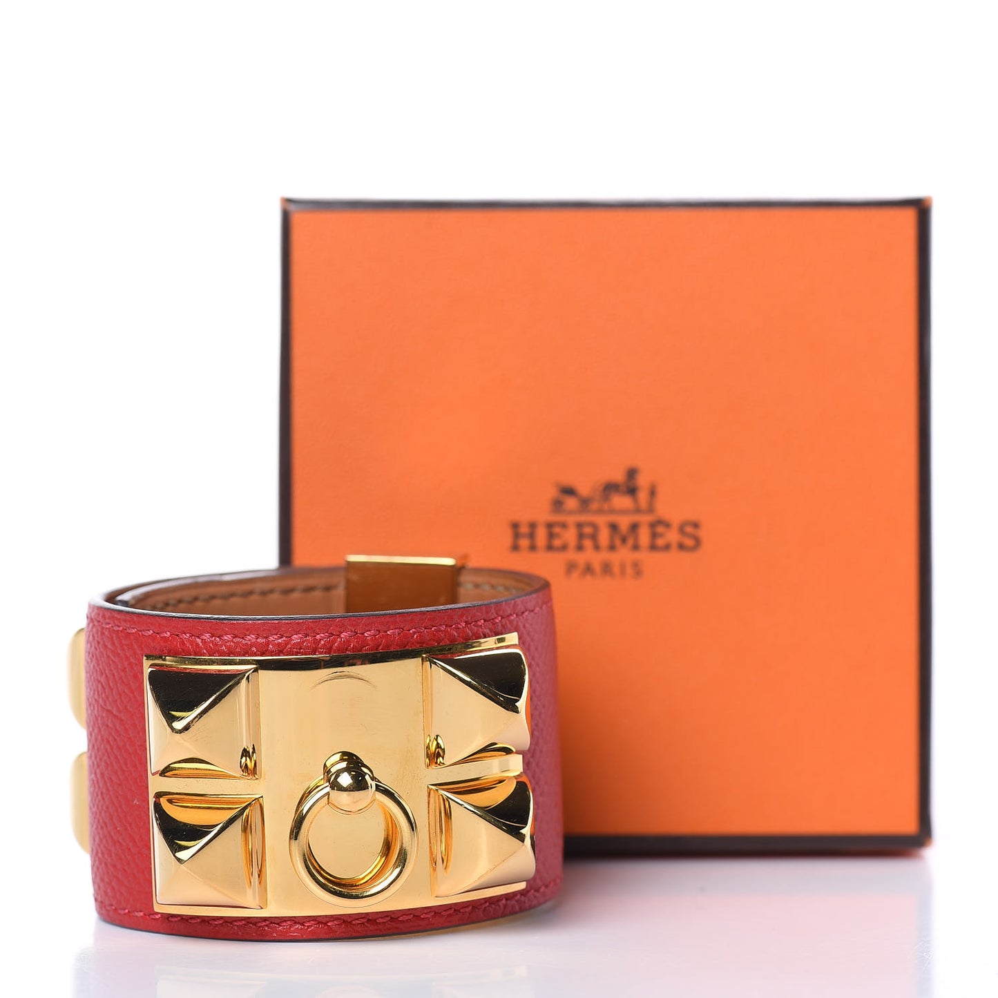 Epsom Collier de Chien CDC Bracelet S Rouge Casaque