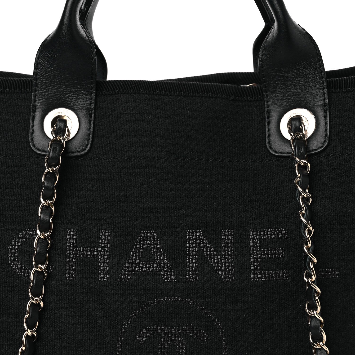 Chanel Mixed Fibers Small Deauville Tote Navy 9 of 11