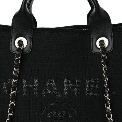 Chanel Mixed Fibers Small Deauville Tote Navy 9 of 11