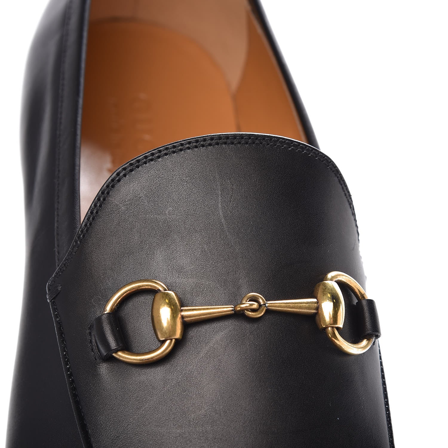 Gucci Calfskin Horsebit Mens Jordaan Loafers 11 Black 9 of 11