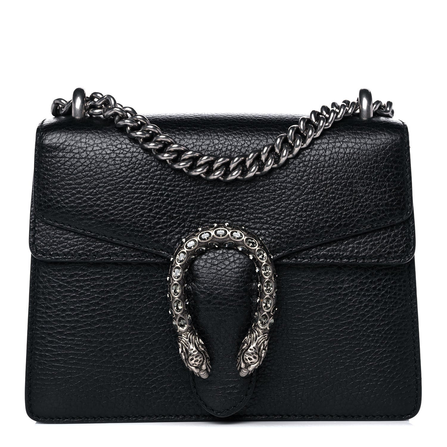 Gucci Calfskin Mini Dionysus Shoulder Bag Black 1 of 16