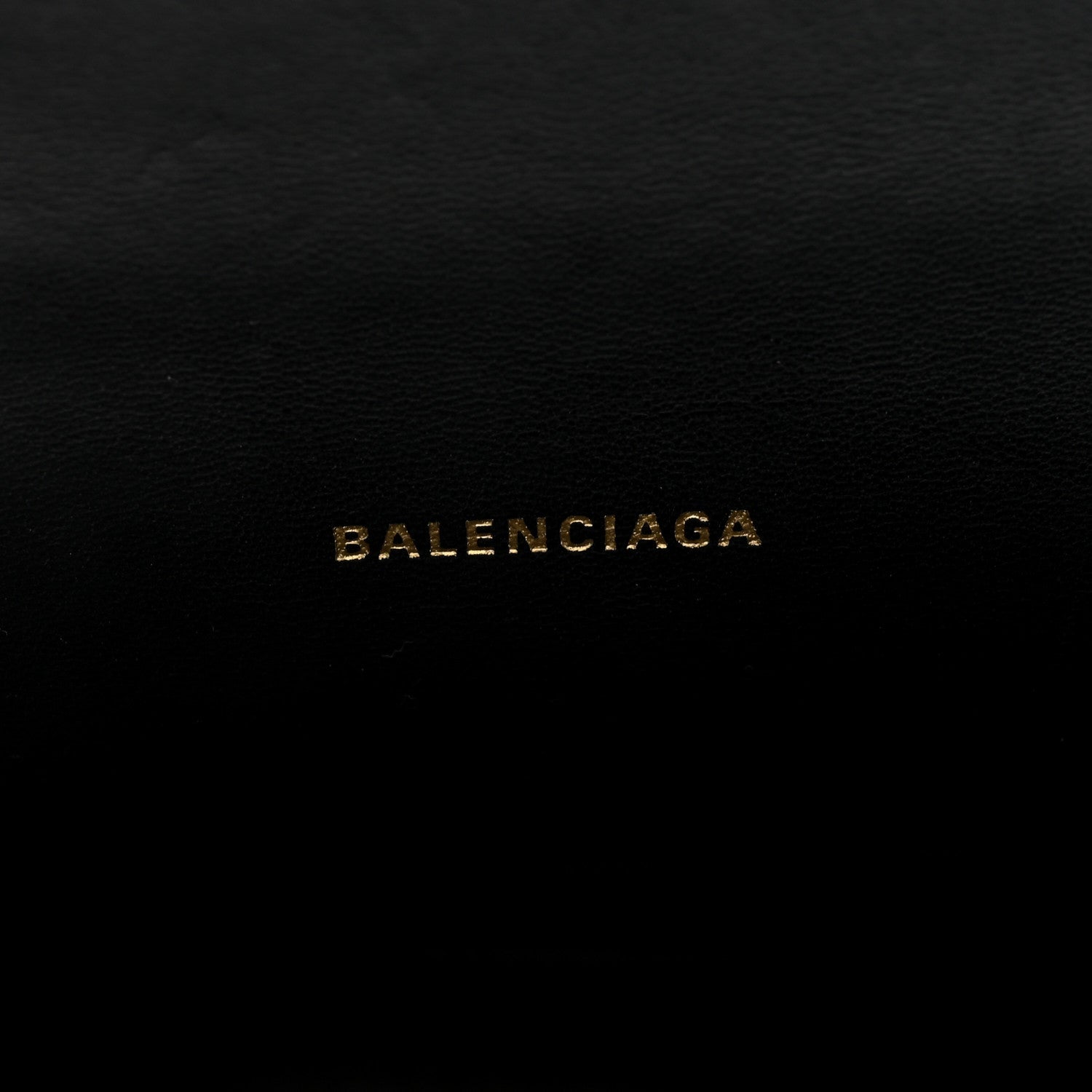 Balenciaga Shiny Calfskin Crocodile Embossed Hourglass Top Handle Bag XS Black 6 of 9