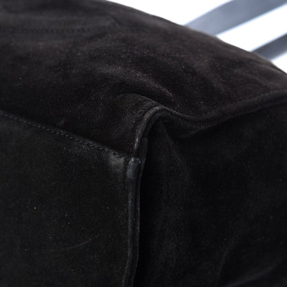 Chanel Suede CC Shoulder Bag Black 11 of 13