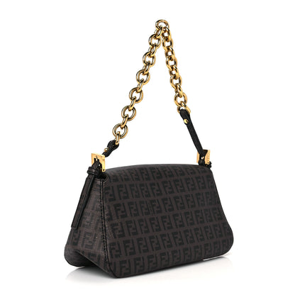 Fendi Zucchino Spalmati Forever Mini Mama Baguette Moro Black 2 of 8