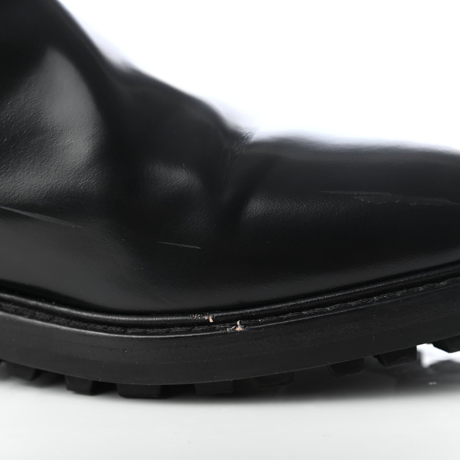 Christian Dior Calfskin Tartan D-Order Low Boot 37.5 Black Off White 11 of 12
