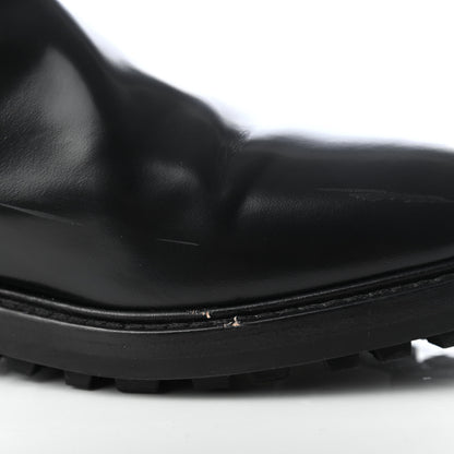 Christian Dior Calfskin Tartan D-Order Low Boot 37.5 Black Off White 11 of 12