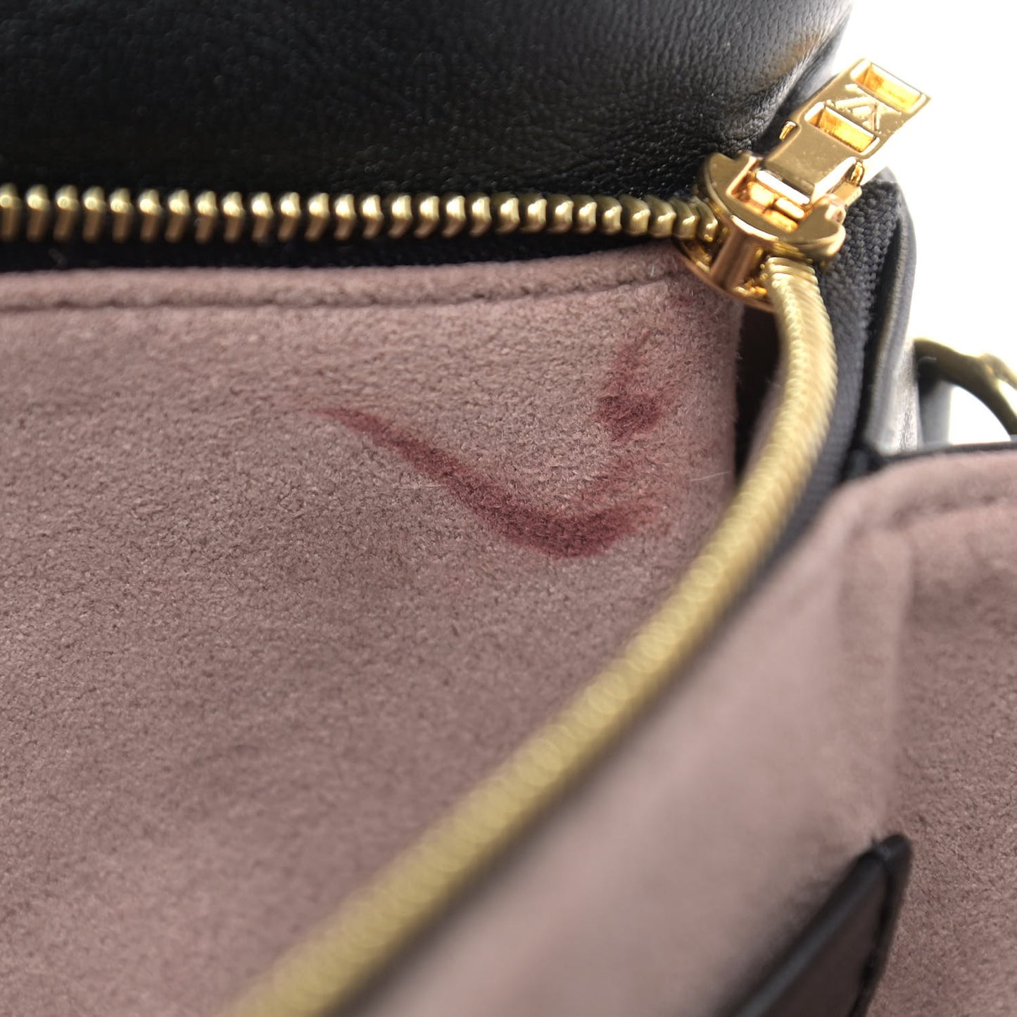 Lambskin Embossed Monogram Pochette Coussin Black