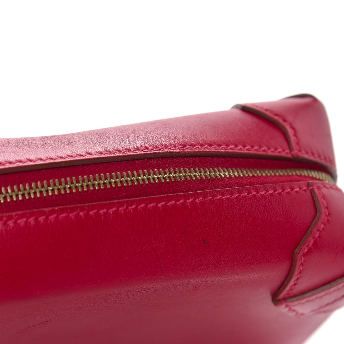 Tadelakt Mini Pochette Maxibox Rouge Vif