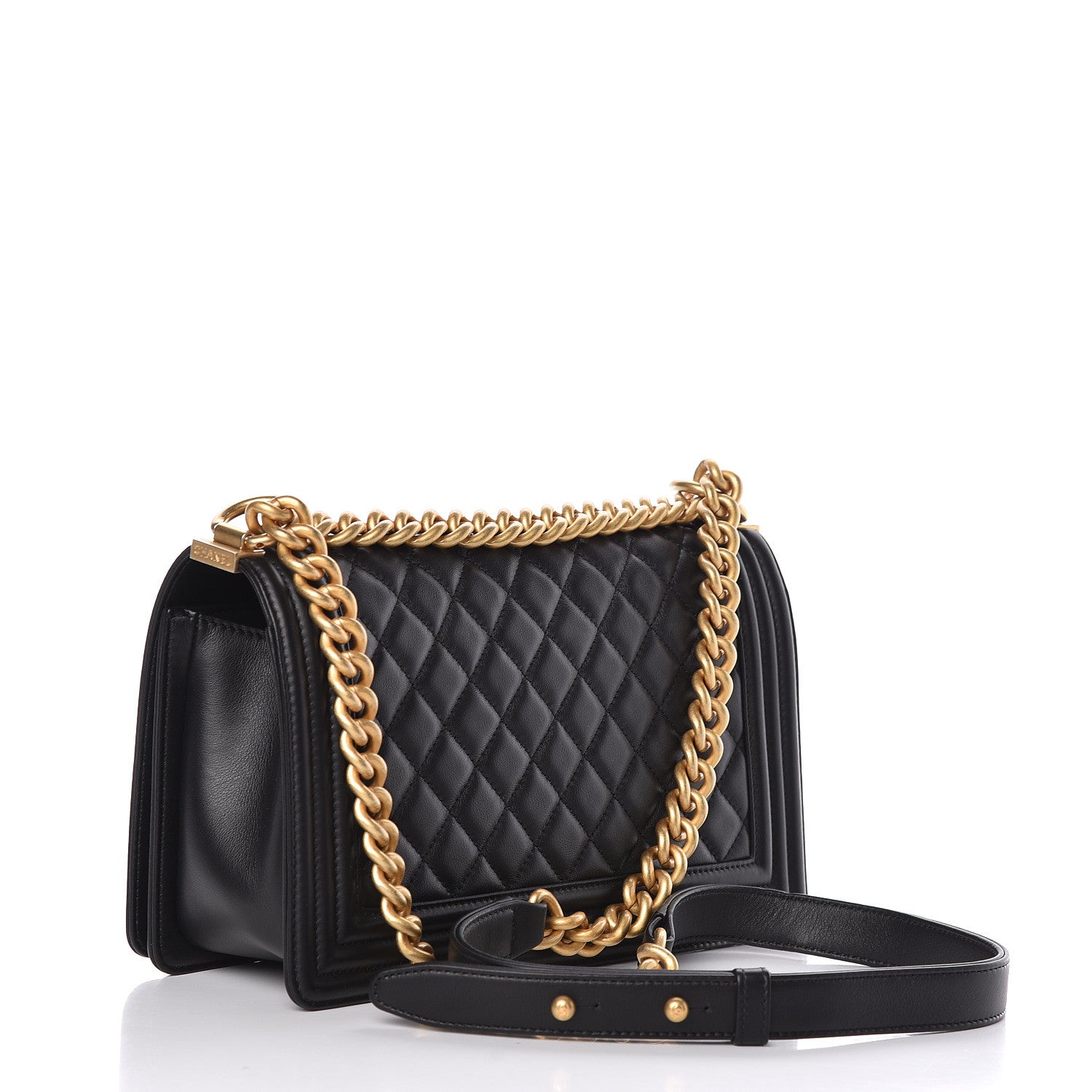 Chanel Calfskin Quilted Medium Boy Flap Black 3 of 10