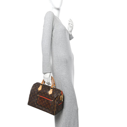 Louis Vuitton Monogram Perforated Speedy 30 Orange 3 of 17