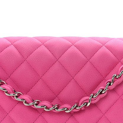 Chanel Iridescent Caviar Quilted Jumbo Double Flap Pink 8 of 10
