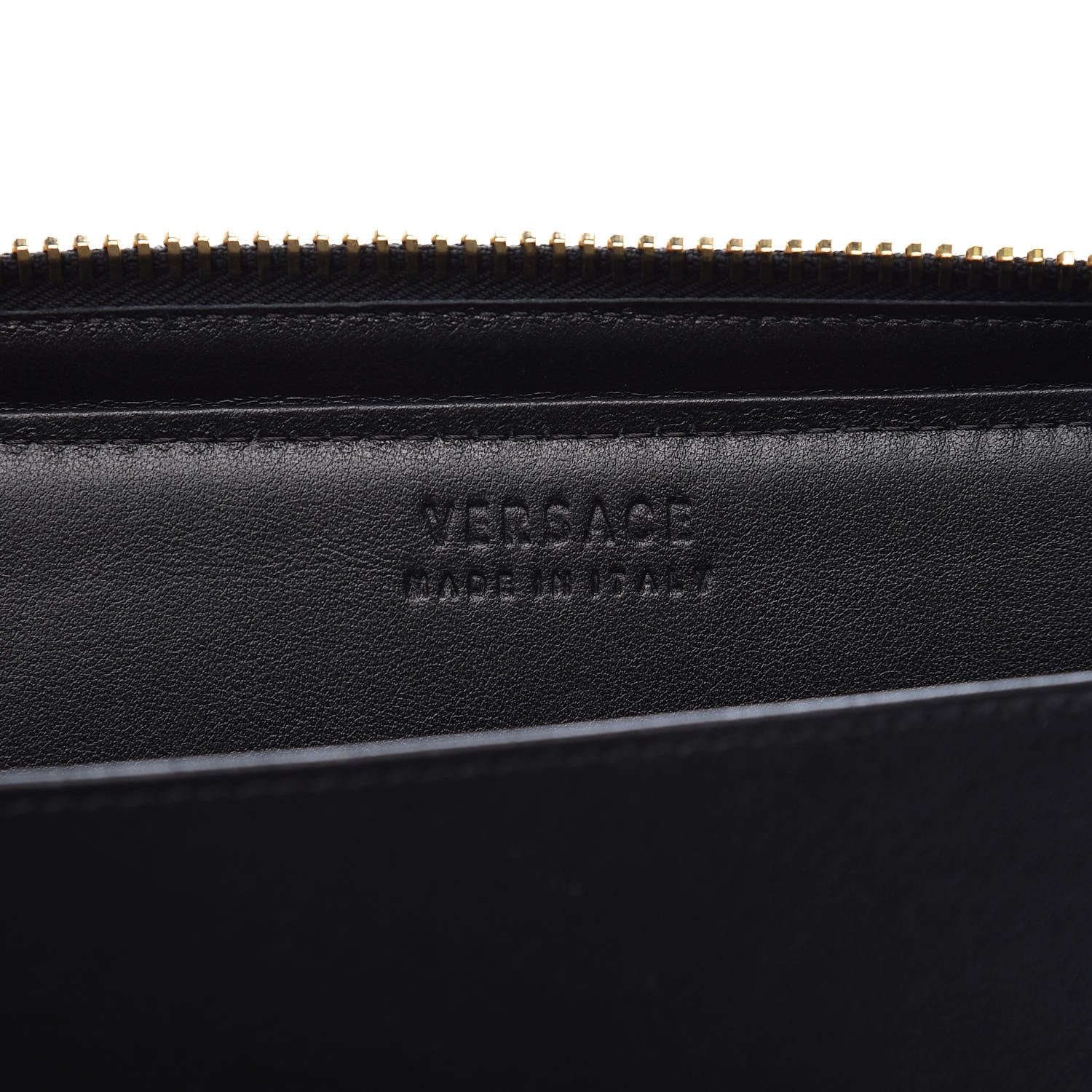 Versace Calfskin Stitched Donna iPad Case Black 6 of 10