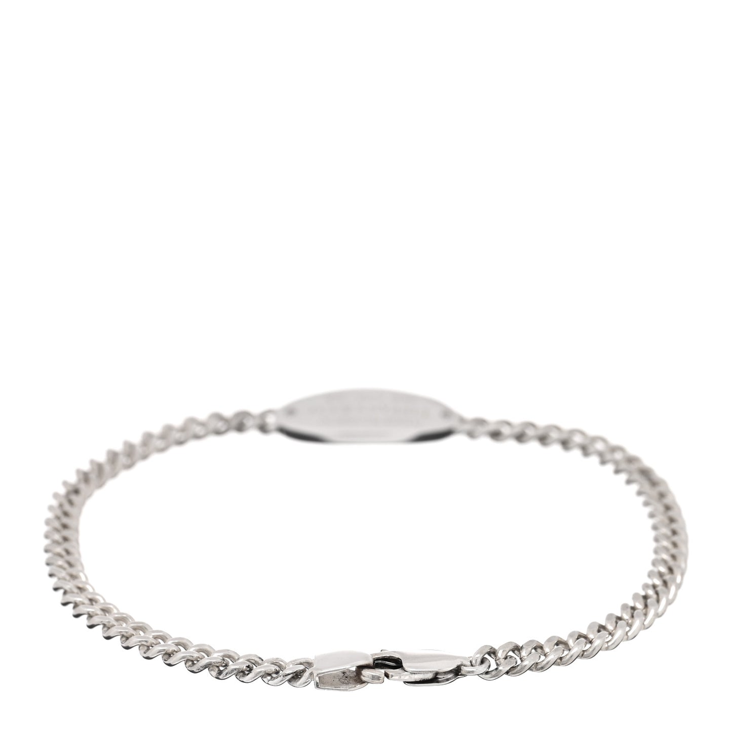 Sterling Silver Diamond Return To Tiffany Oval ID Bracelet