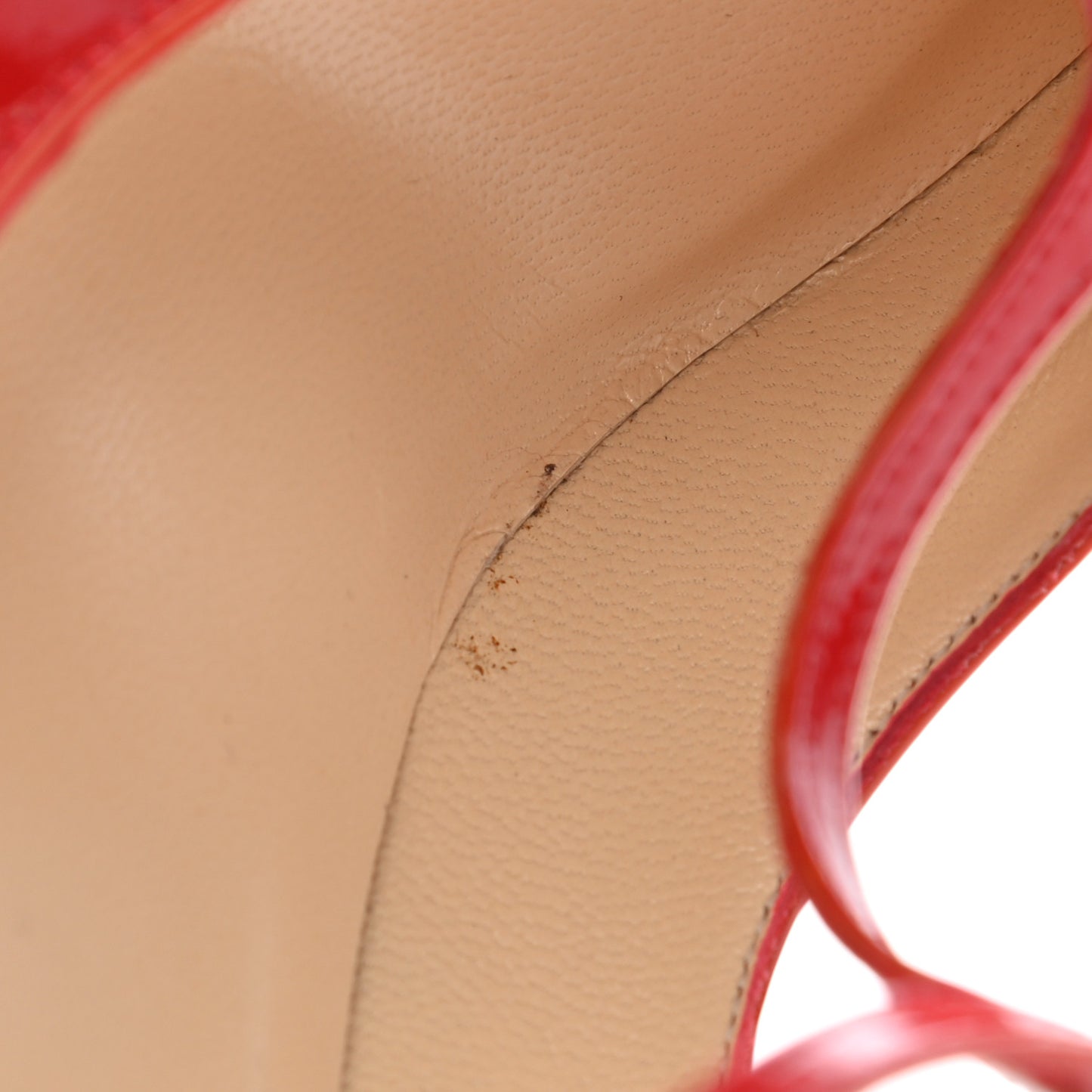 Patent V Neck 120 Pumps 38 Rouge Lipstick